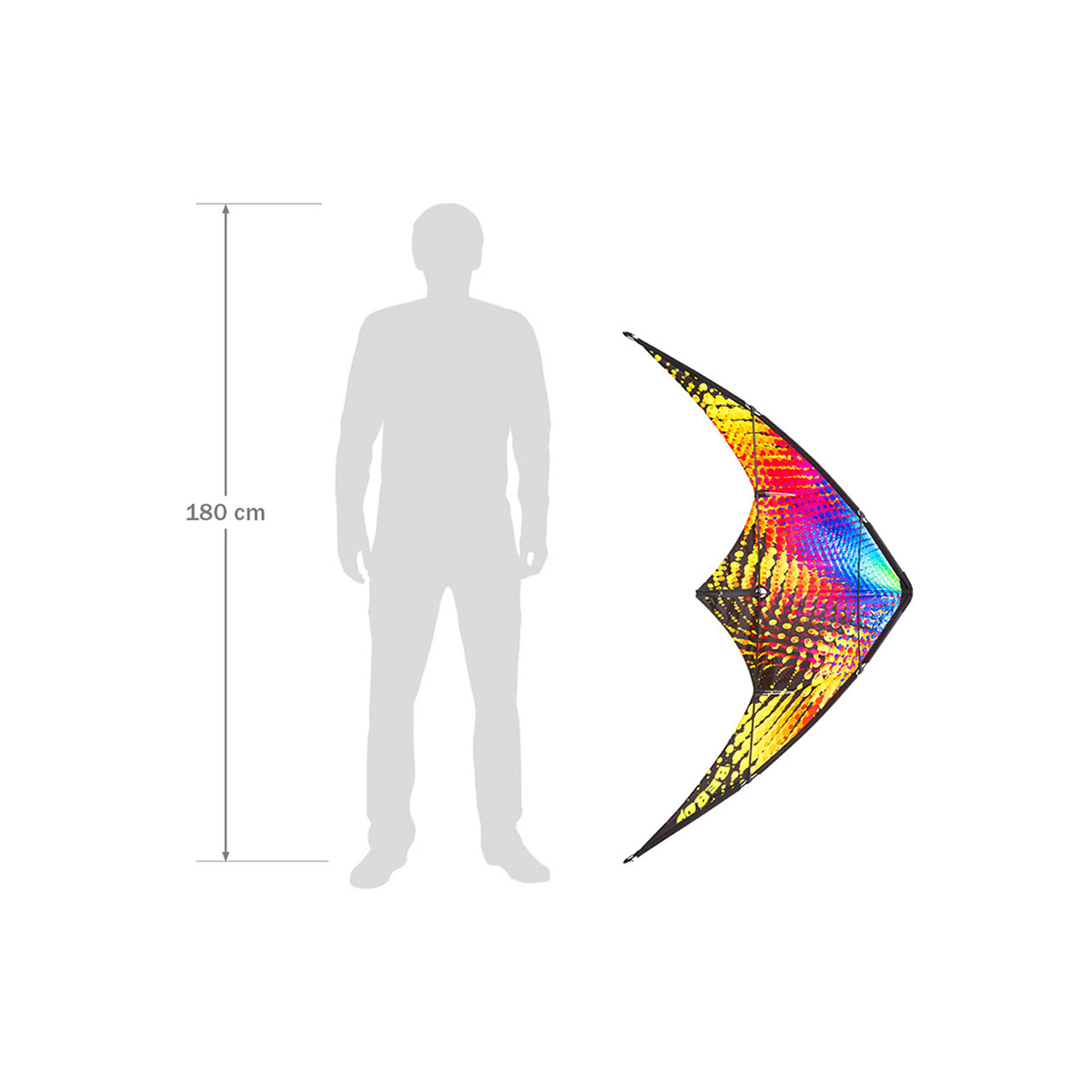 Invento HQ Kite Bebop Vibe – Größenvergleich