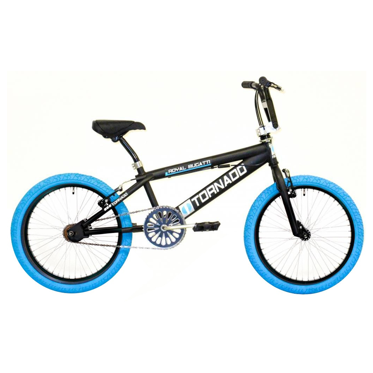 Bike Fun Tornado – BMX-Rad – mattschwarz / blau