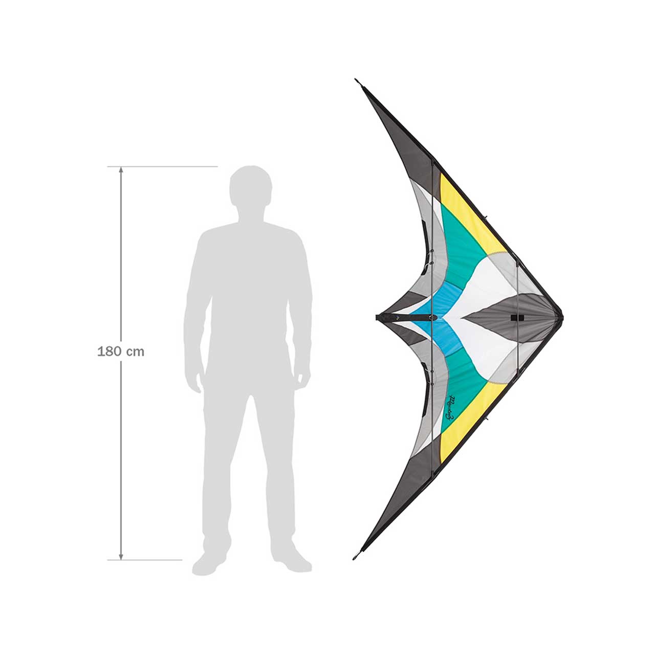 Invento HQ Kite Maestro 3 Aqua – Größenvergleich