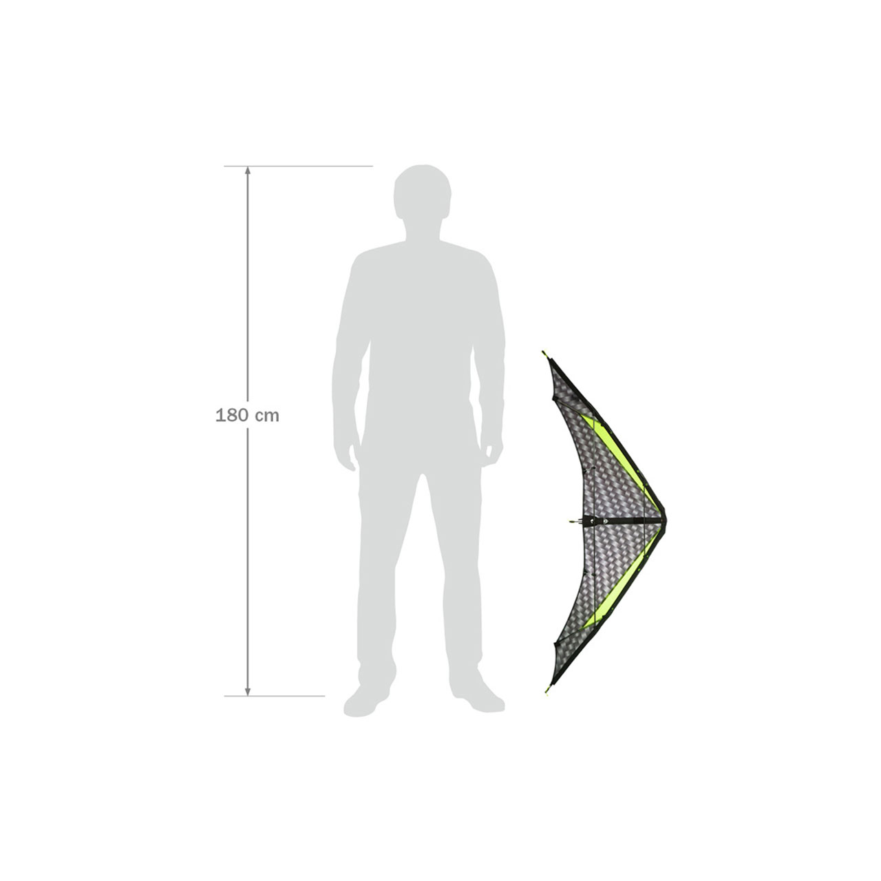 Invento HQ Kite Little Arrow – Größenvergleich